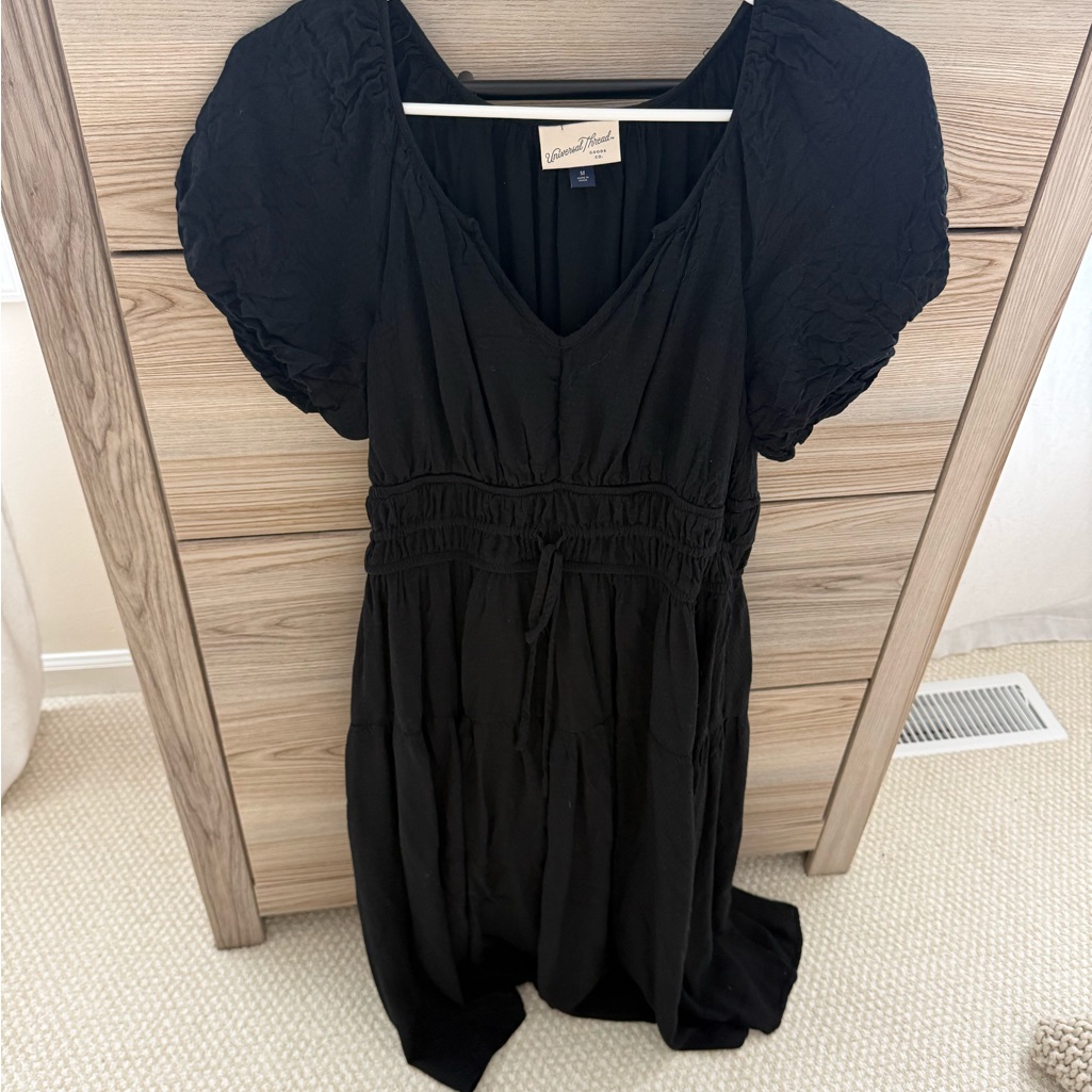 Target Universal Threads Brand Black Puff Sleeve Dress